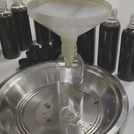 Herbal hair oil hair jeevan saatvik herbs making and packaging process video